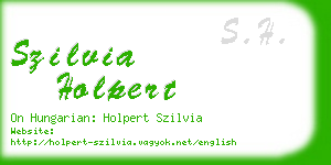 szilvia holpert business card